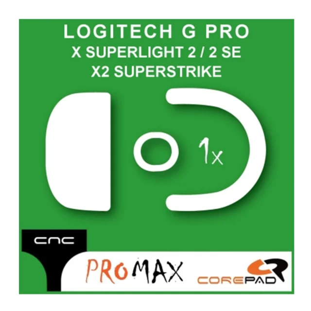 Corepad Patins Teflon Pro Max Logitech G Pro X2 Superstrike / Pro X Superlight 2 / 2 Se Wireless