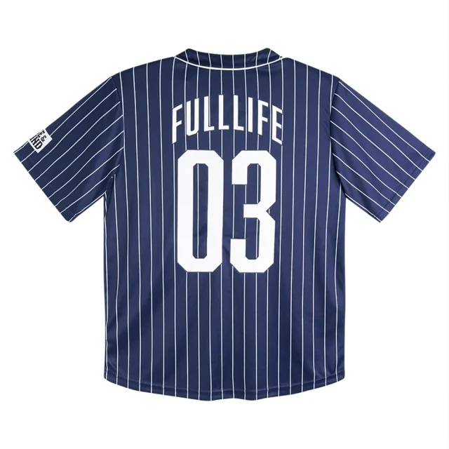 Fulllife Rise And Grind Baseball Jersey Navy Blue 4