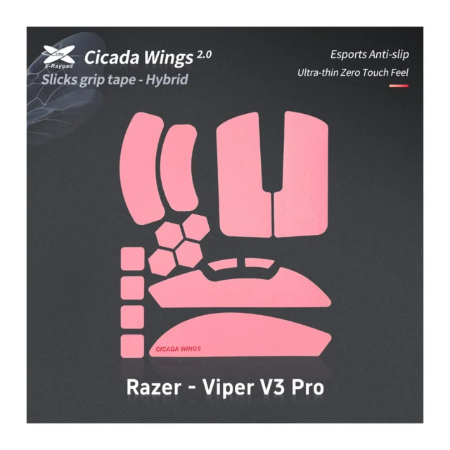 X Raypad Cicada Wings V2 Razer Viper V3 Pro Rose 1