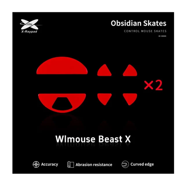 X Raypad Patins Obsidian Wlmouse Beast X 1