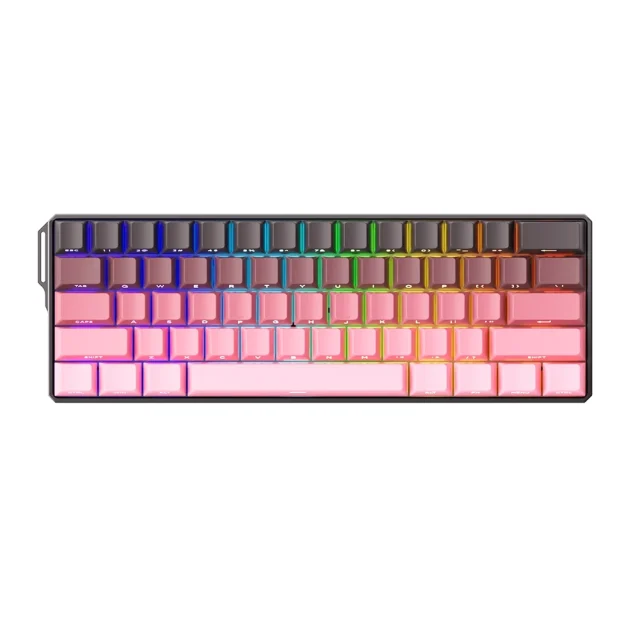 AKKO Fun60HE Ultra Black-Pink Gradient 1 Akko Fun60He Ultra Black Pink Gradient 1