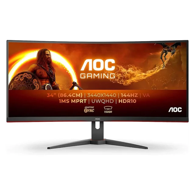 AOC CU34G2XE 34″ VA UWQHD 144Hz 1 Aoc Cu34G2Xe 34″ Va Uwqhd 144Hz 1