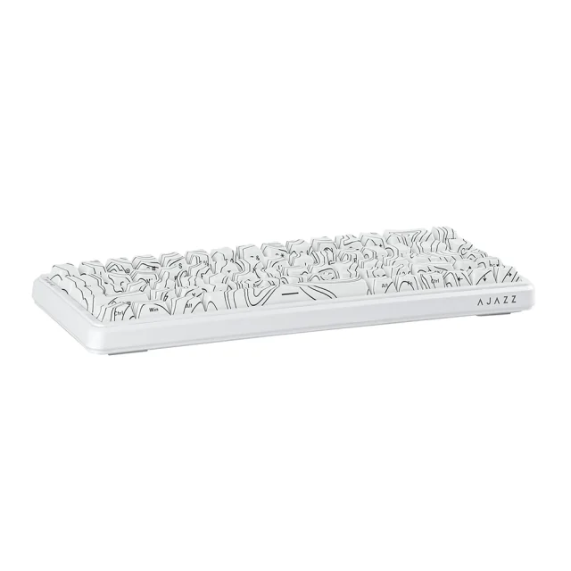 Ajazz AK680 MAX Blanc Side 2 Ajazz Ak680 Max Blanc Side 2