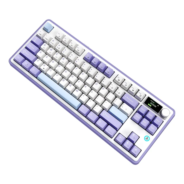 Ajazz Ak870 Wireless Blanc Bleu Rose 3