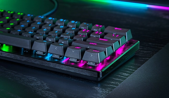 Clavier noir avec RGB