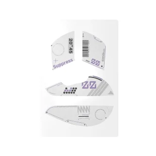 WLMouse Grips Beast X Max Blanc Violet