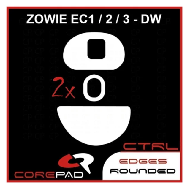 Corepad Patins Teflon CTRL Zowie EC1-DW : EC2-DW : EC3-DW Corepad Patins Teflon Ctrl Zowie Ec1 Dw Ec2 Dw Ec3 Dw
