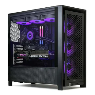 Corsair 4000D 2025 noir 1 CORSAIR iCUE 4000D - Ryzen 7 8700F - RTX 5070 - 32Go DDR5 6000Mhz - SSD 1To Noir