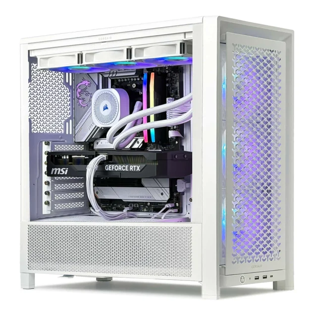 Corsair Icue 4000D - Intel Core I7 12700Kf - Rtx 5070 - 16Go Ddr4 3600Mhz - Ssd 1To Blanc