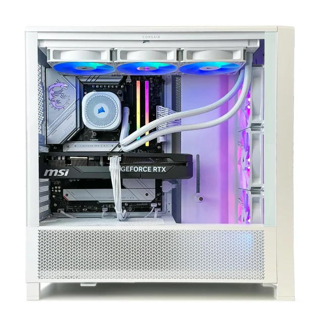 Corsair Icue 4000D - Intel Core I7 12700Kf - Rtx 5070 - 16Go Ddr4 3600Mhz - Ssd 1To Blanc