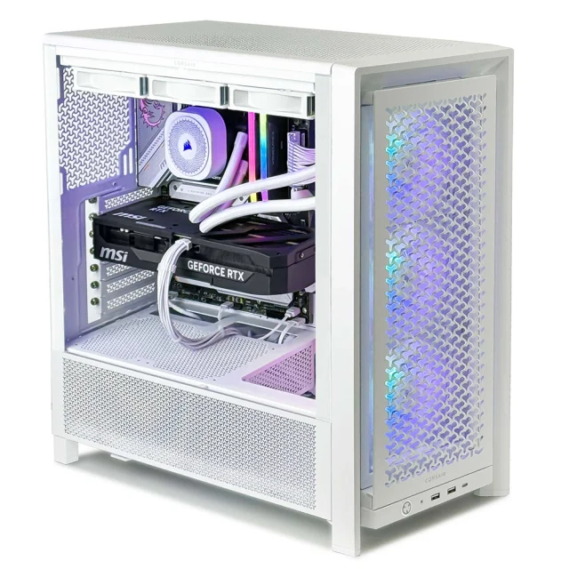 Corsair Icue 4000D - Intel Core I7 12700Kf - Rtx 5070 - 16Go Ddr4 3600Mhz - Ssd 1To Blanc