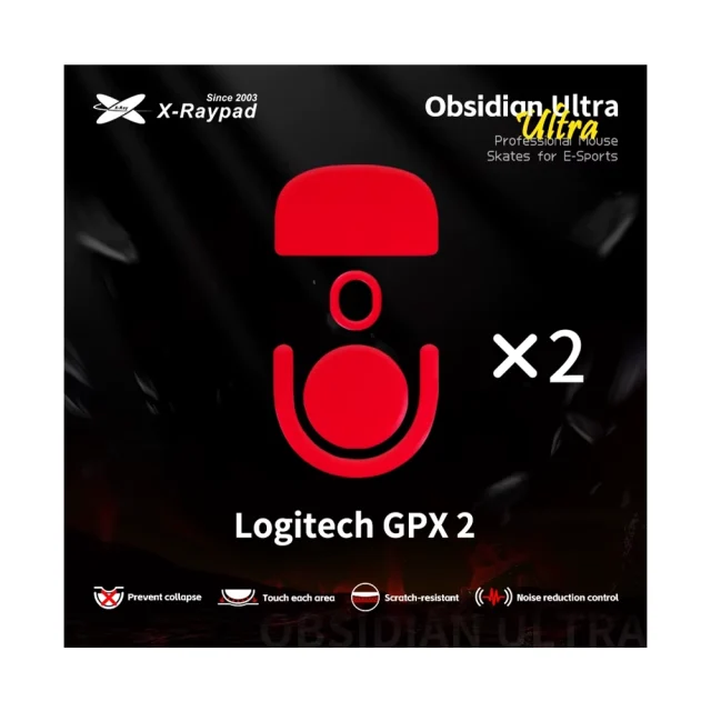 X-Raypad Patins Obsidian Ultra Logitech G Pro X 2