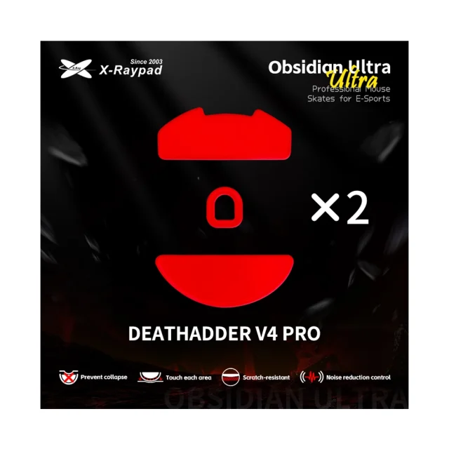 X-Raypad Patins Obsidian Ultra Razer Deathadder V4 Pro