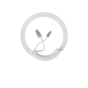 Akko Coiled Cable Blanc 1