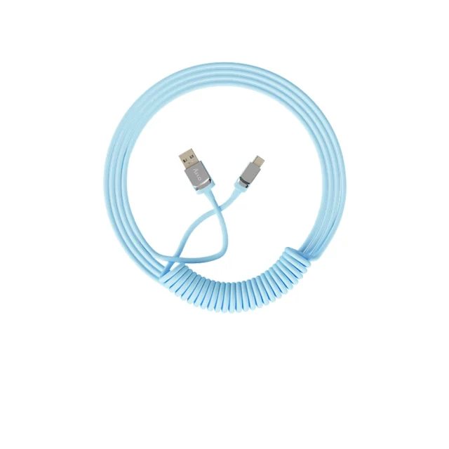 Akko Coiled Cable Bleu 1 Akko Coiled Cable Bleu