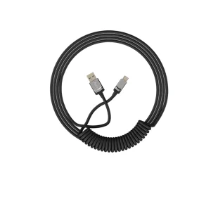 Akko Coiled Cable Noir 1