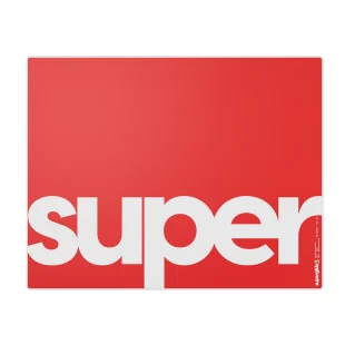 Superglide V3 Type-S Tapis de Souris en Verre L Rouge