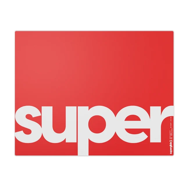 Superglide V3 Type-S Tapis De Souris En Verre L Rouge