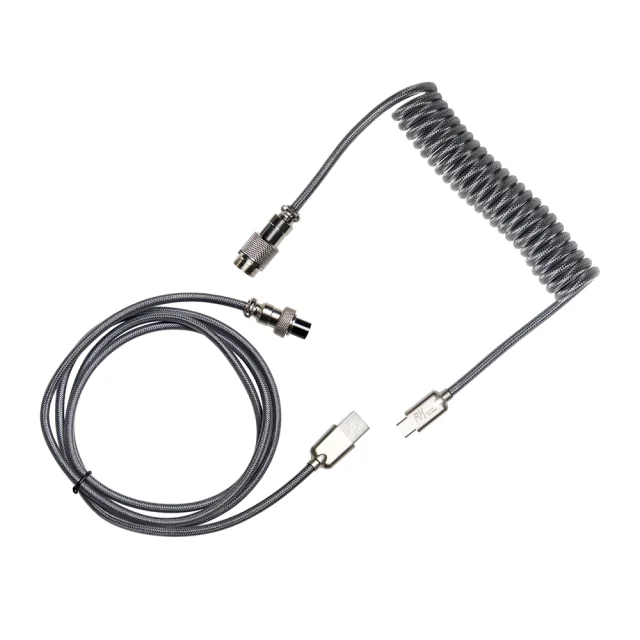 Royal Kludge Coiled Cable Gris