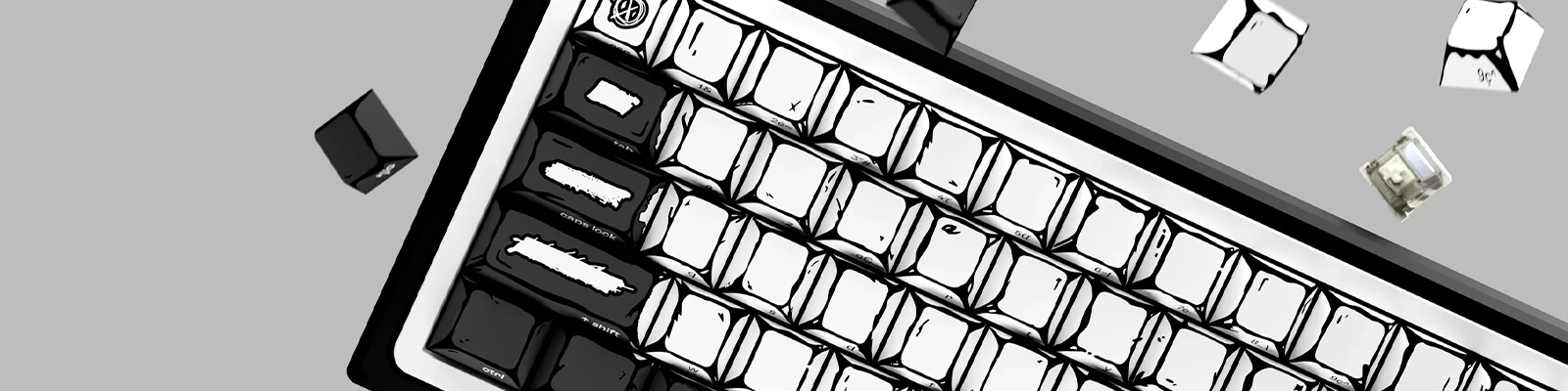 Tryhard banner marque Tryhard Celshading HE Blanc