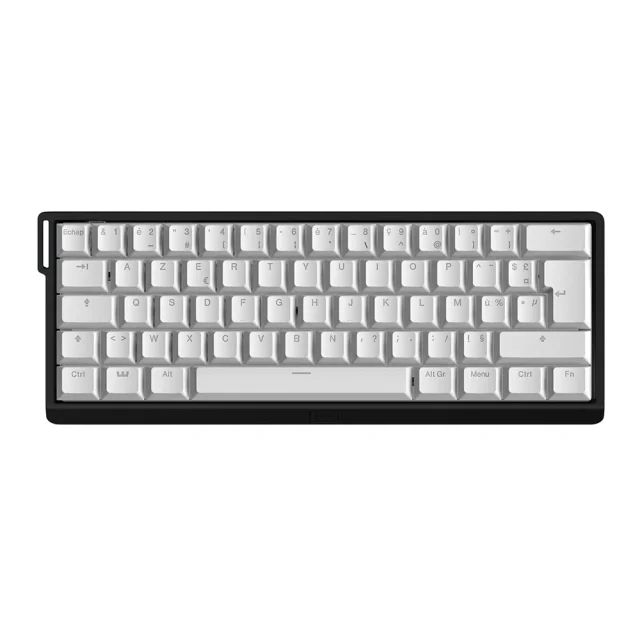 Wooting 60He V2 Iso Fr Noir - Pbt Blanc