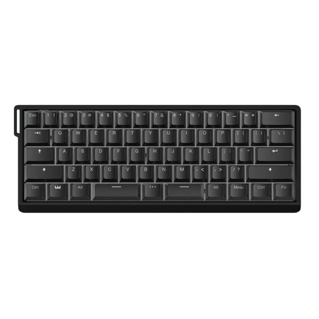 Wooting 60He V2 Split Spacebar Ansi Us Noir - Pbt Noir
