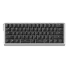 Wooting 60HE v2 Alu Split Spacebar ANSI US Silver - PBT Noir
