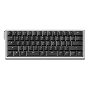 Wooting 60HE v2 Alu Split Spacebar ANSI US Silver - PBT Noir
