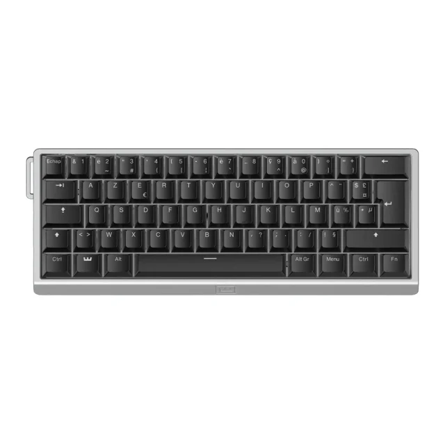 Wooting 60He V2 Aiu Iso Fr Silver - Abs Noir