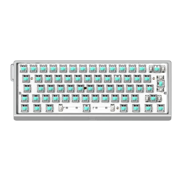 Wooting 60He V2 Aiu Iso Fr Silver Sans Keycaps