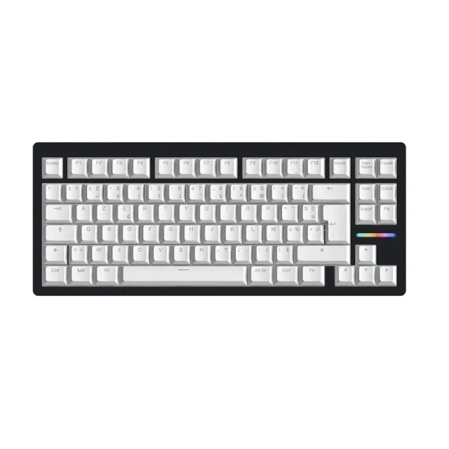 Wooting 80 He Iso Fr Noir - Pbt Blanc