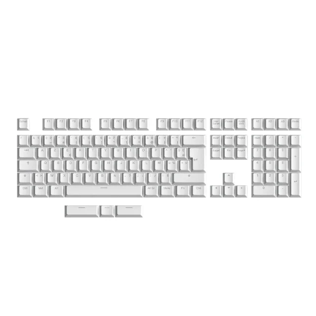 Wooting Keycaps Pbt Split Space Bar Shine Through Blanc