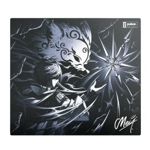 Superglide Pro Series Meiy Type-S Tapis de Souris en Verre XLE Noir