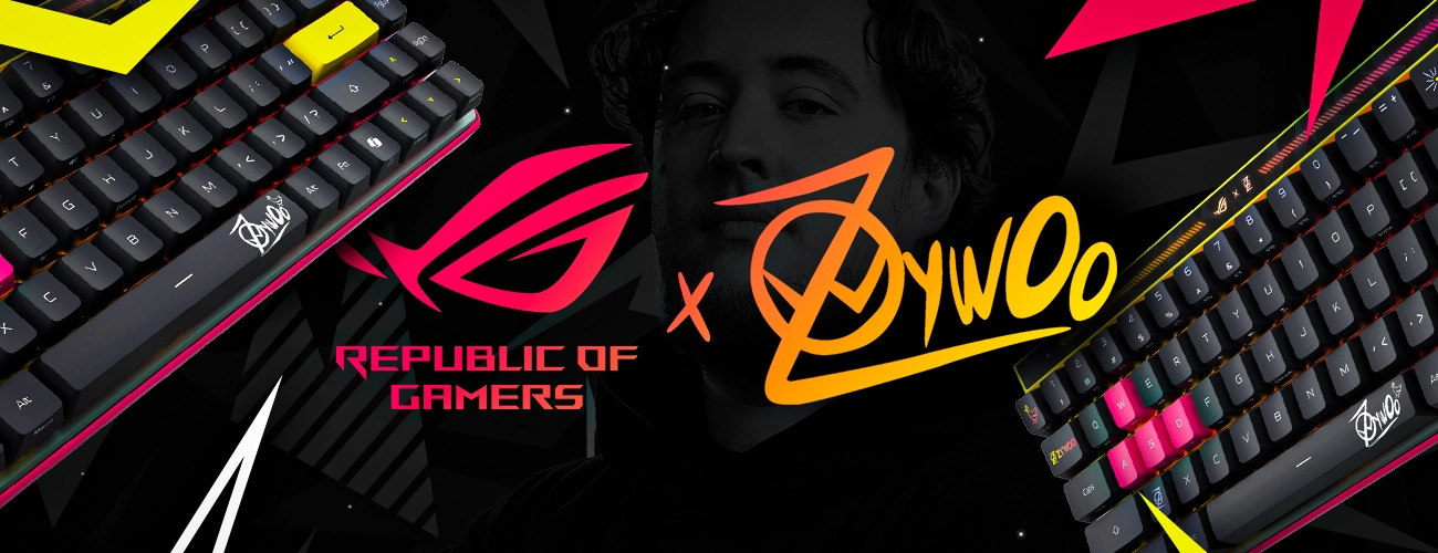 Home Banner Zywoo Asus Rog Keyboard