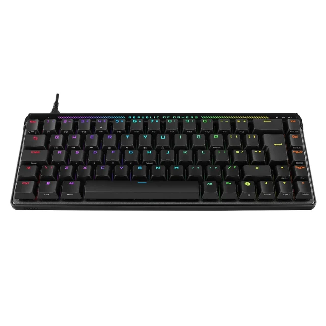 Clavier Noir Vue De Derrière