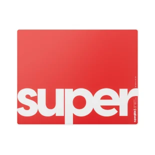 Superglide V3 Type-S Tapis de Souris en Verre M Rouge