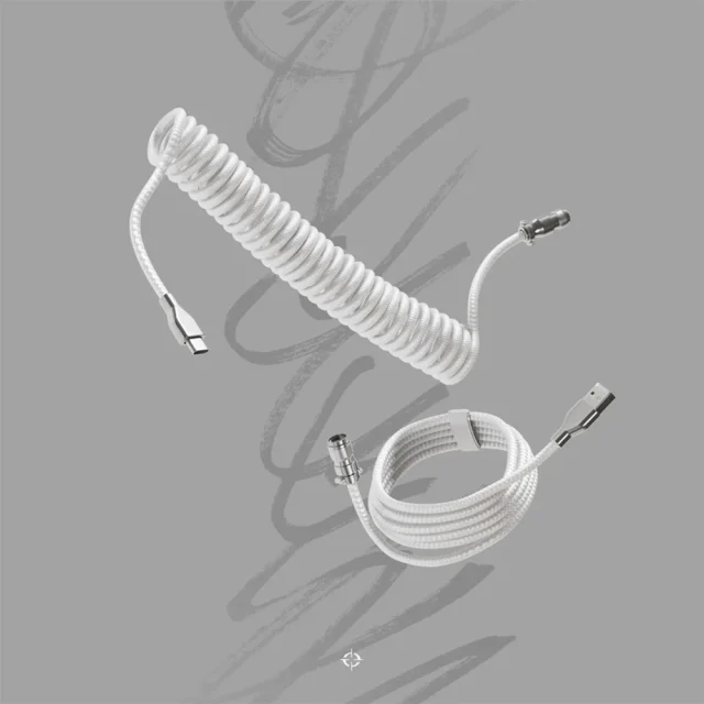 Tryhard Câble Spiralé Blanc