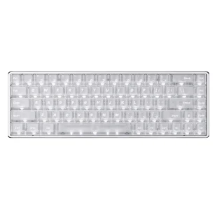 Clavier ATK 68 V3 Blanc avec switchs primordial et keycaps PC translucides