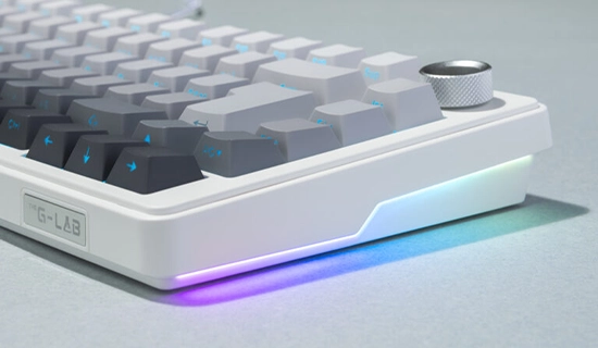 Clavier gamer blanc avec RGB