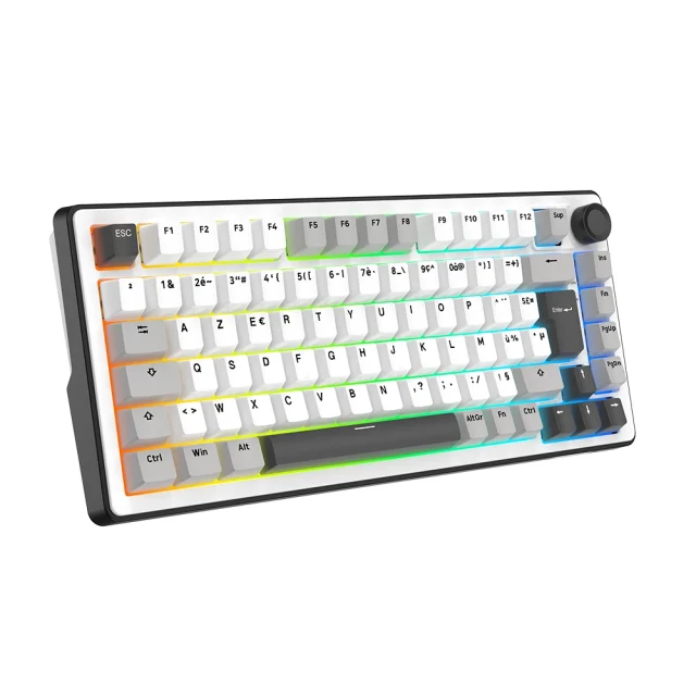 The G-Lab Keyz Elite 300 WG 2 Clavier Gamer Blanc Avec Rgb