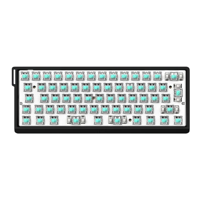 Wooting 60HE V2 ABS split spacebar sans keycaps 1 Wooting 60He V2 Split Spacebar Iso Fr Noir Sans Keycaps